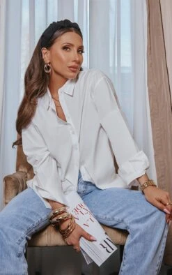 White Cotton Button Shirt