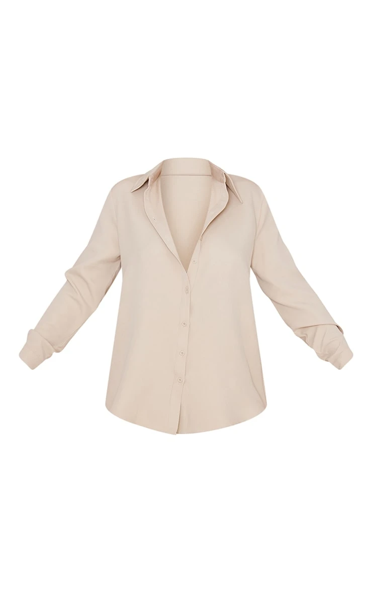 Stone Long Sleeve Oversized Shirt - Image 5