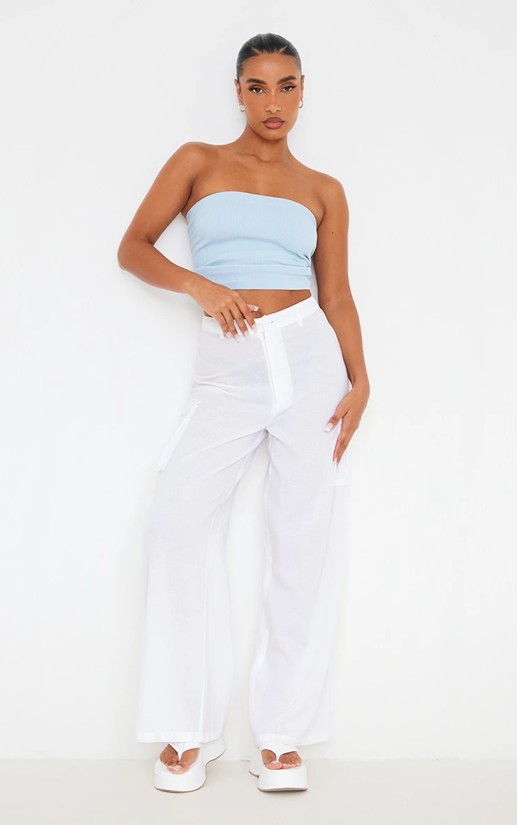 Blue Contour Rib Tube Top - Image 3