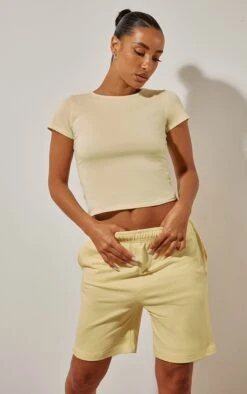 Lemon Basic Cotton Short Sleeve T Shirt