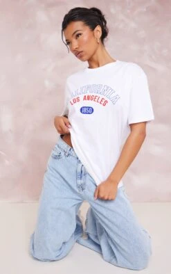 White California 1850 Print T Shirt